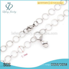 8mm 24" 316 stainless steel floating charm lockets chain necklace special design in 2015